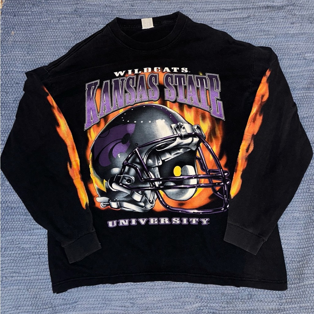 Kansas State Vintage Flame Longsleeve